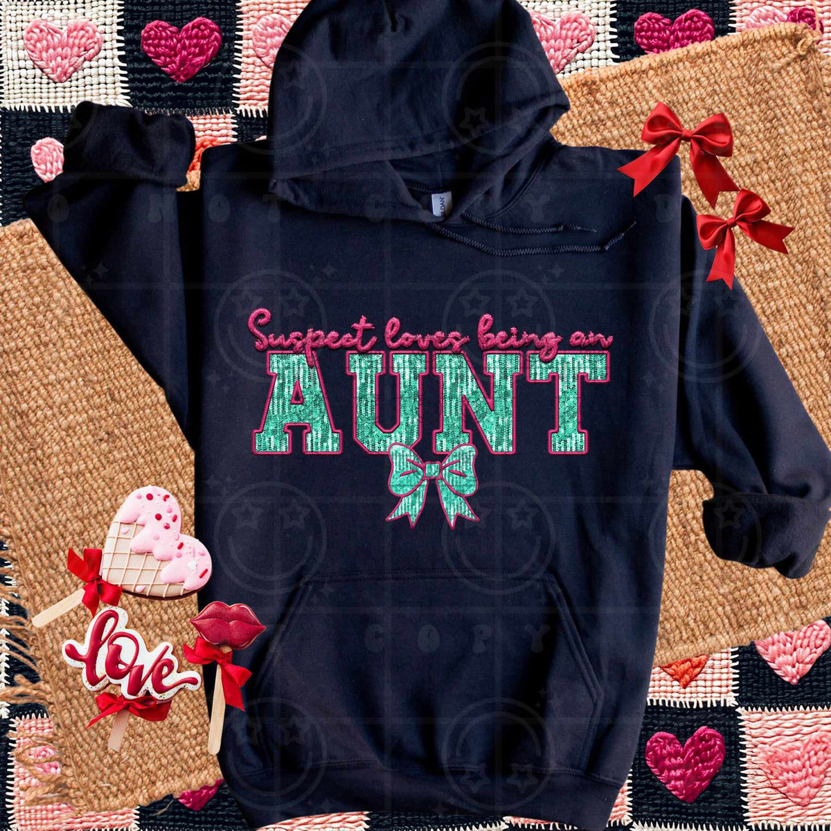 Suspect loves being an aunt (HW) 73578 DTF transfer
