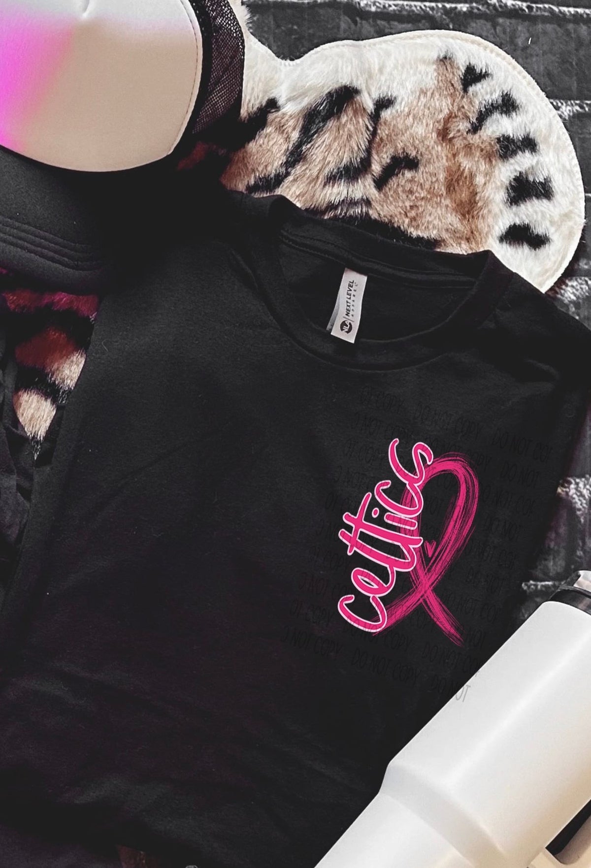 Celtics Mascot Breast Cancer Awareness 49159 DTF transfer