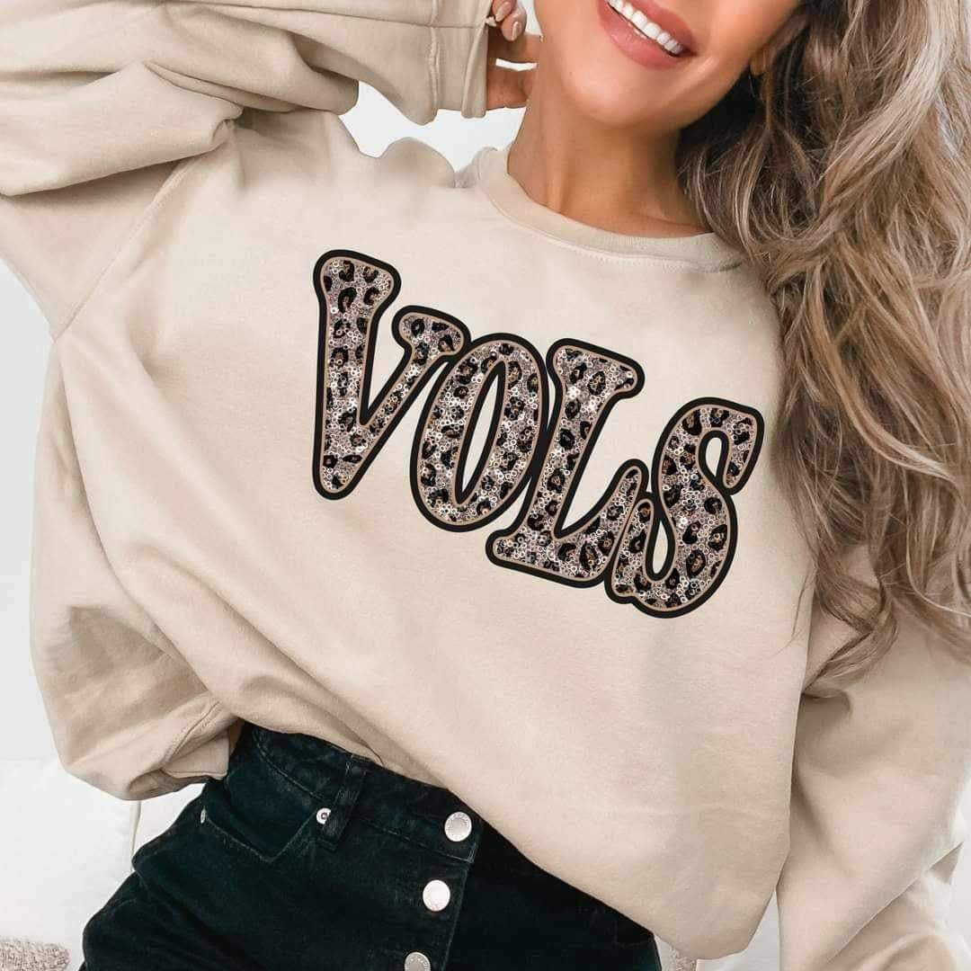 Vols sequin leopard 17406 DTF TRANSFER