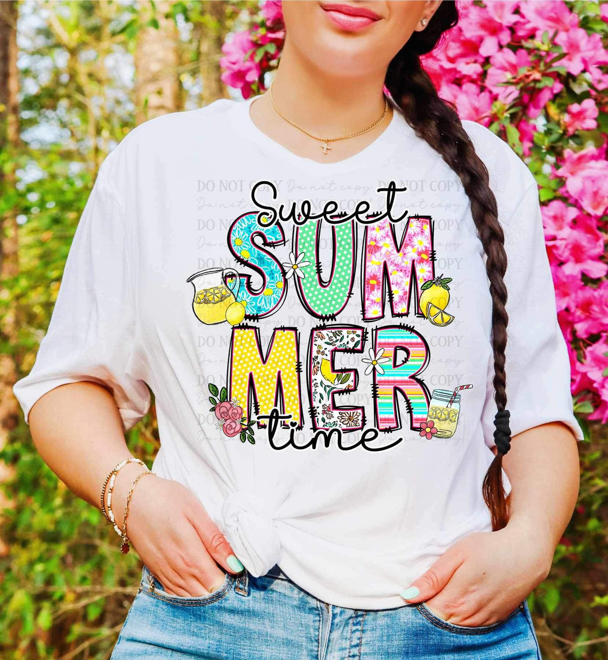 Sweet summer time with lemons and lemonade (ABD) 26969 DTF transfer