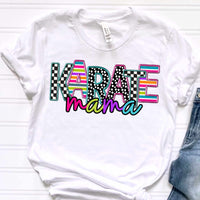 Karate mama patterned embroidery (CITY) 37038 DTF transfer