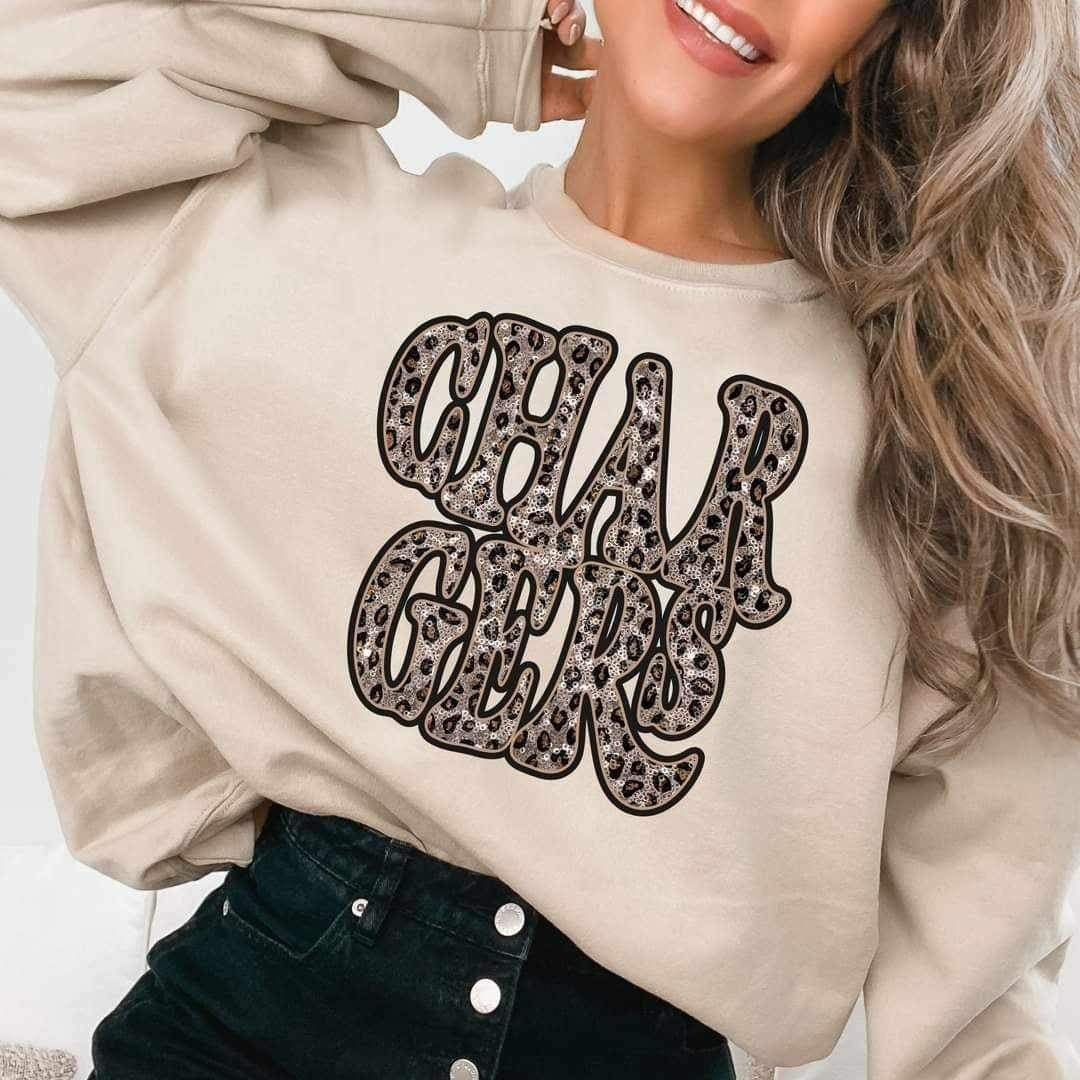 Chargers sequin leopard 17400 DTF TRANSFER