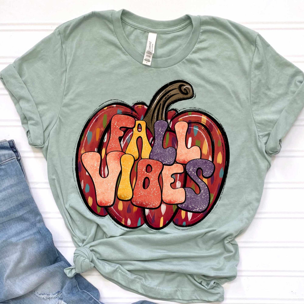 Fall vibes DARK pumpkin (CITY) 37033 DTF transfer