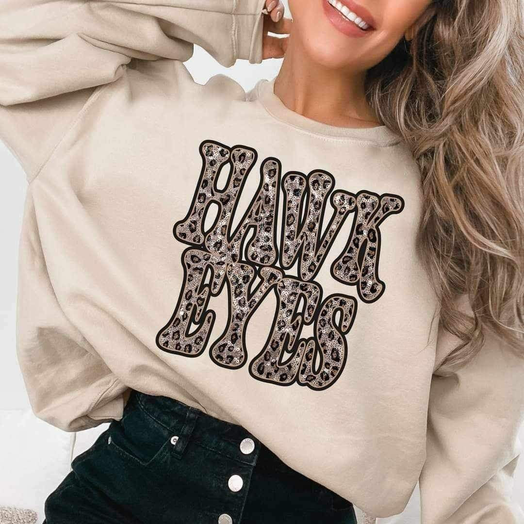Hawkeyes sequin leopard 17401 DTF TRANSFER