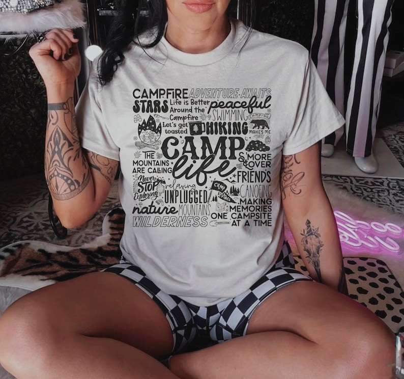 Camp life subway BLACK 27043 DTF transfer