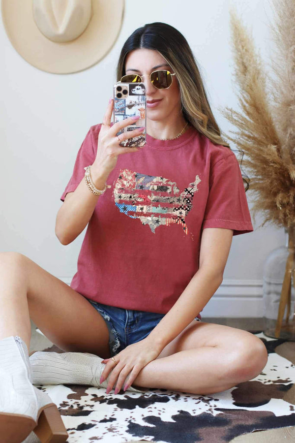 America patterned 27060 DTF transfer