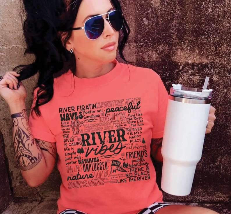 River vibes subway BLACK 27039 DTF transfer