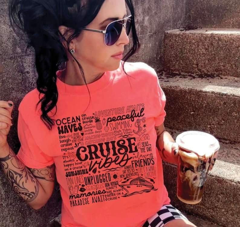 Cruise vibes subway BLACK 27040 DTF transfer