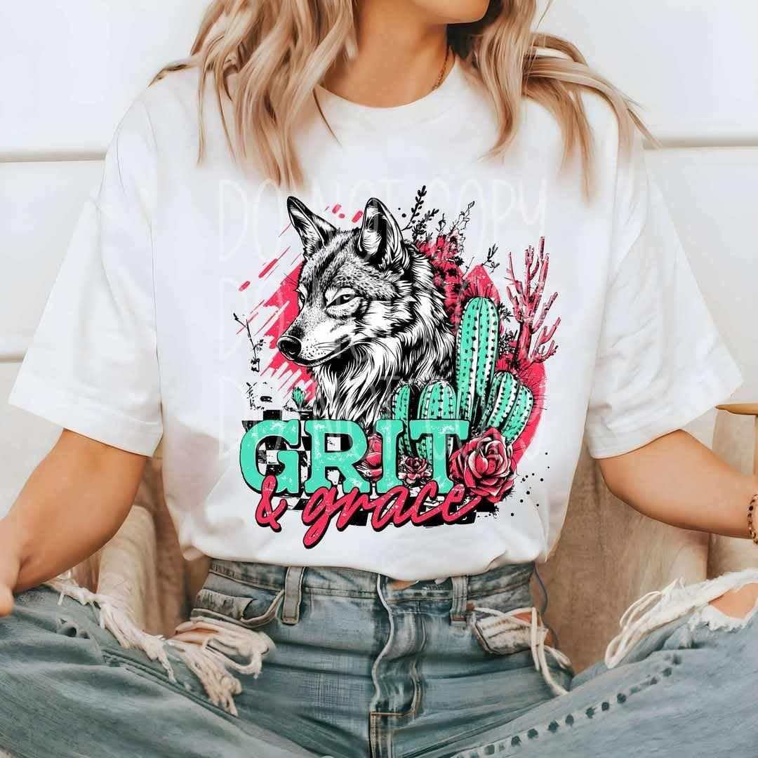 Grit & Grace wolf (PH) 73490 DTF transfer