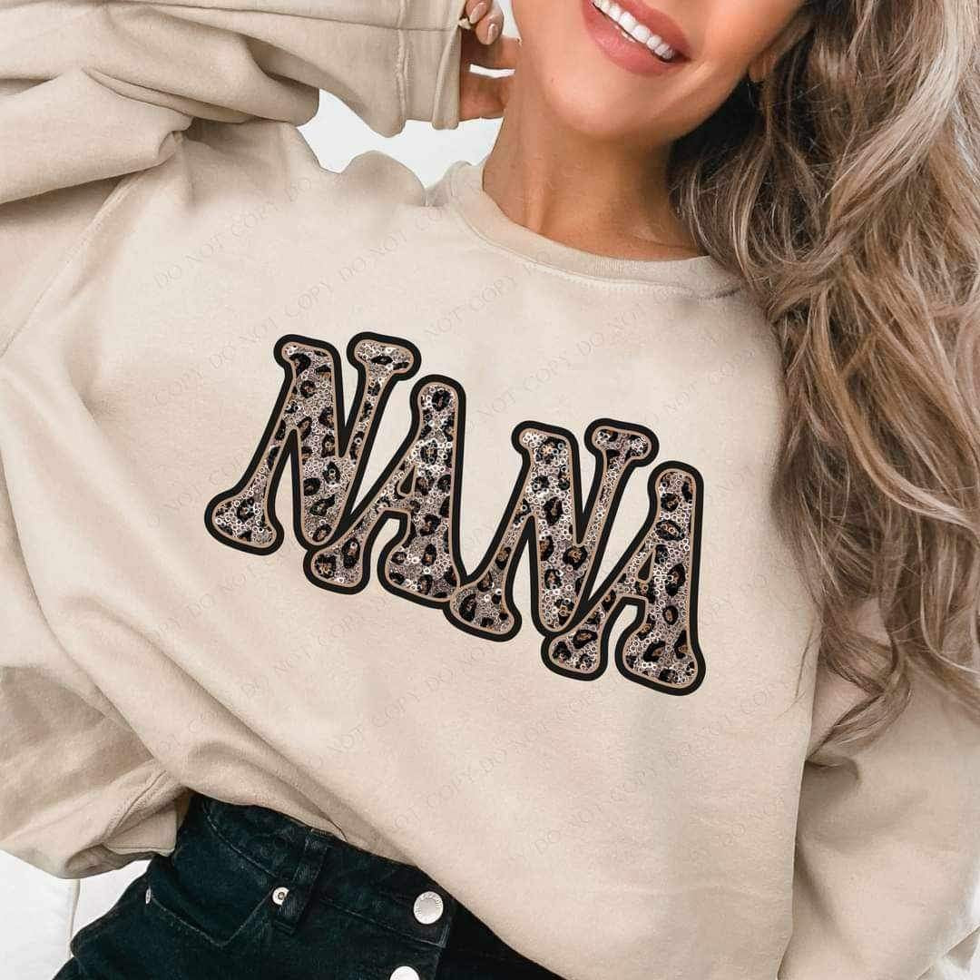 Nana sequin leopard 17441 DTF TRANSFER