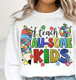 I teach au-some kids glittery 27095 DTF transfer