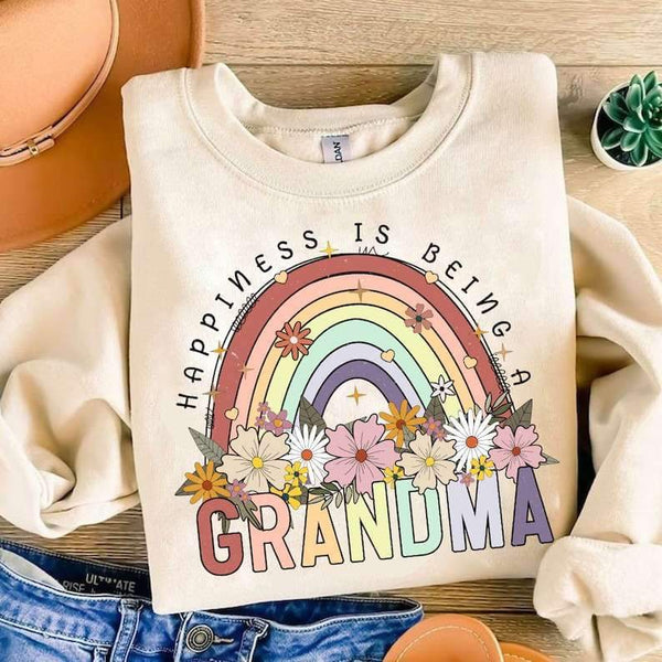 Happiness is being a grandma rainbow 27114 DTF transfer