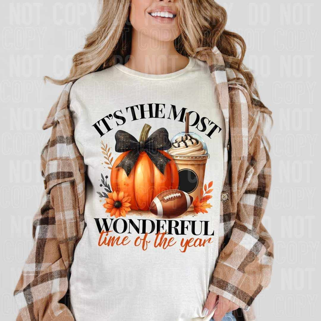 It’s the most wonderful time of the year pumpkin football latte (SBB) 58691 DTF transfer