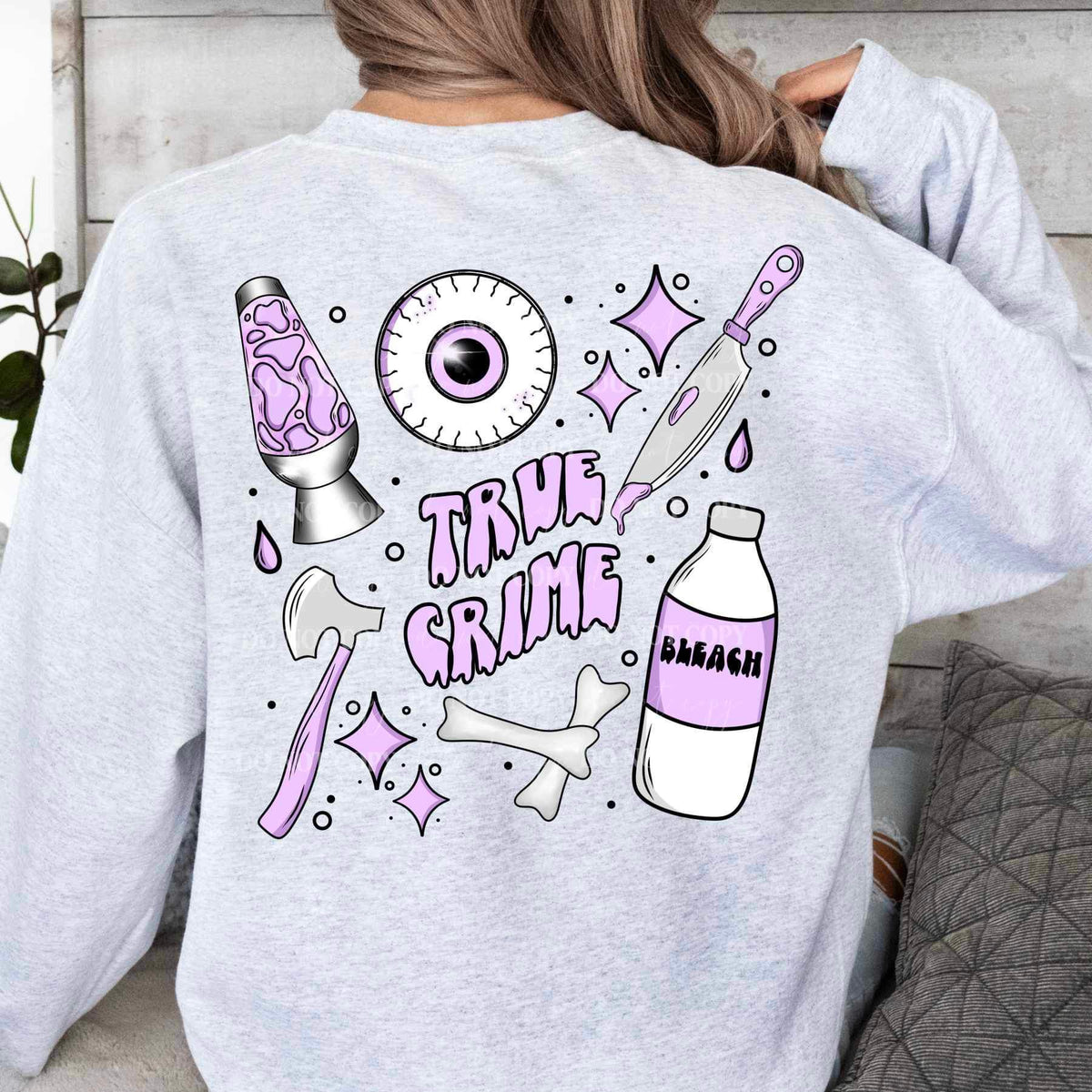 True crime purple crime items CSC 17498 DTF TRANSFER