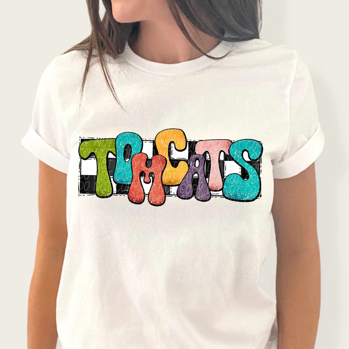 Tomcats multicolor with checkered background (CITY) 37245 DTF transfer