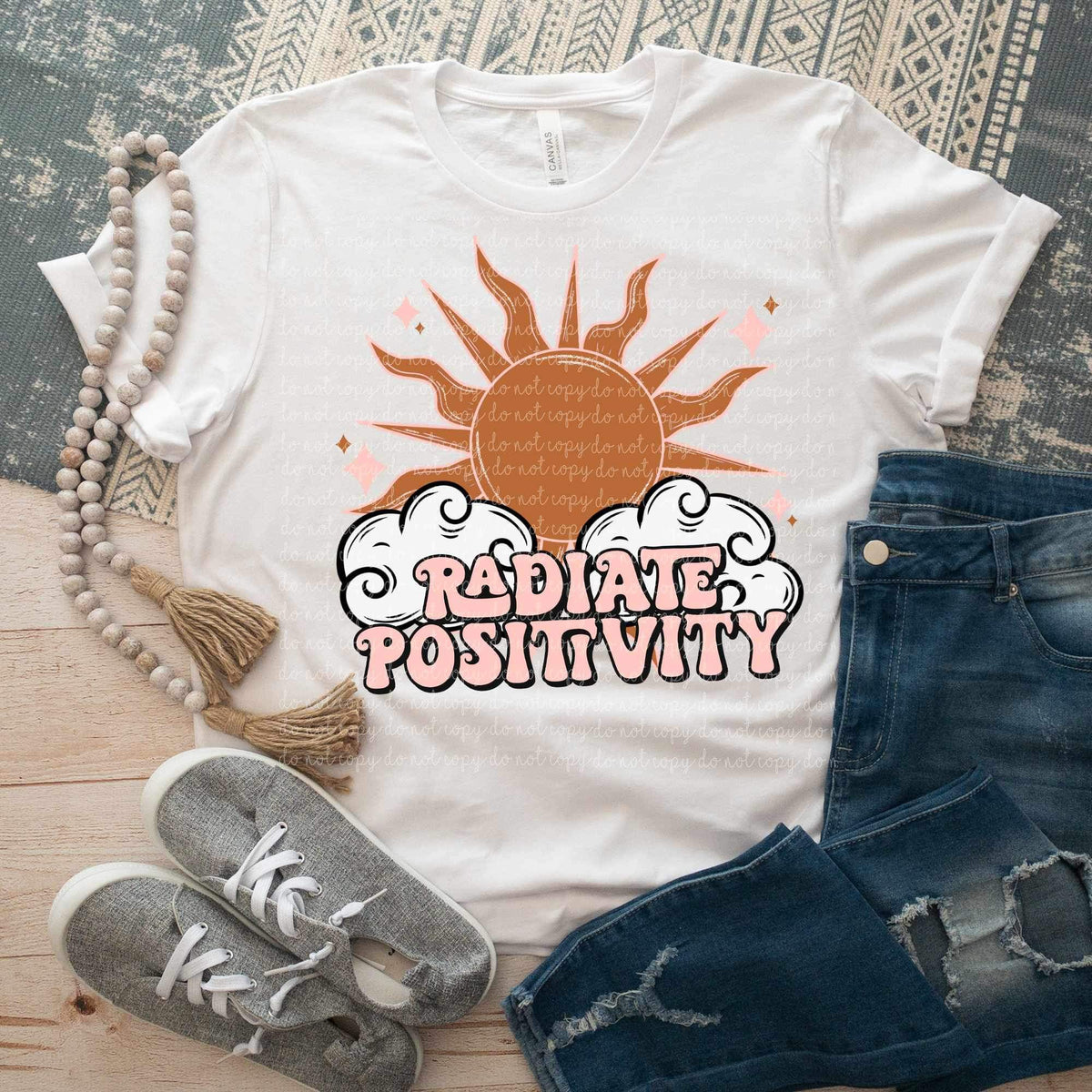 Radiate positivity sun CMLD 17540 DTF TRANSFER