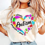 Autism rainbow heart 27081 DTF transfer