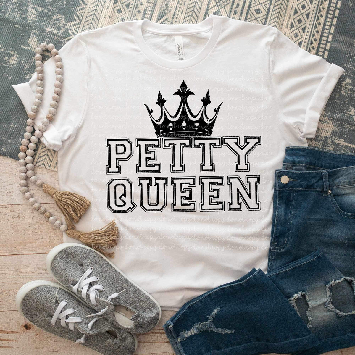 Petty queen BLACK CMLD 17532 DTF TRANSFERe