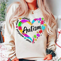 Autism rainbow heart 27081 DTF transfer