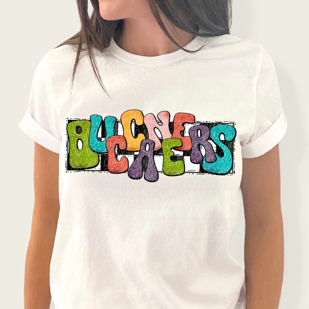 Buccaneers multicolor with checkered background (CITY) 37194 DTF transfer