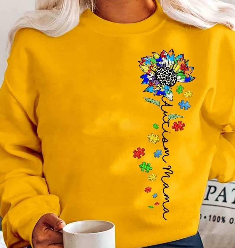 Autism mama flower 27079 DTF transfer