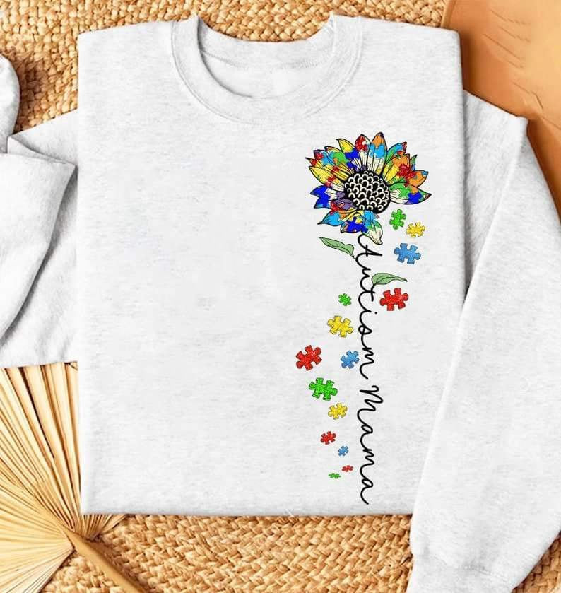 Autism mama flower 27079 DTF transfer