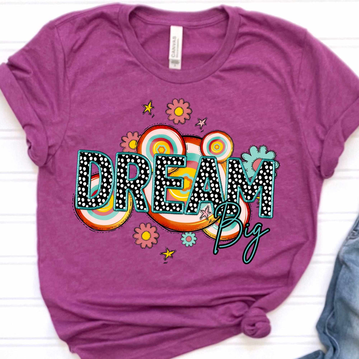 Dream big retro (CITY) 37144 DTF transfer