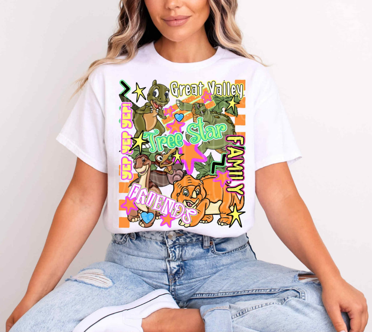 Dinosaur collage with quotes DTF transfer
