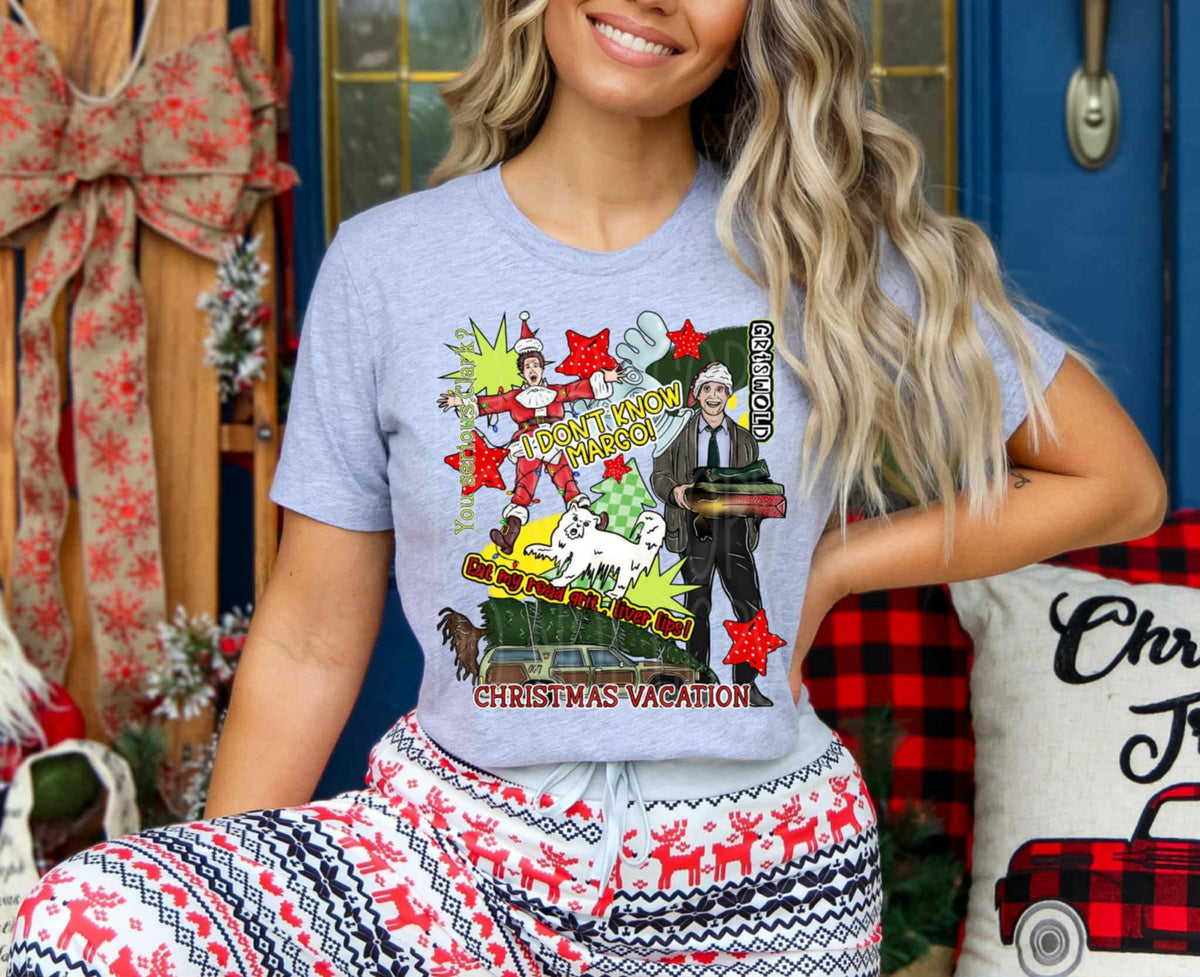 Christmas Vacation collage with quotes DTF transfer