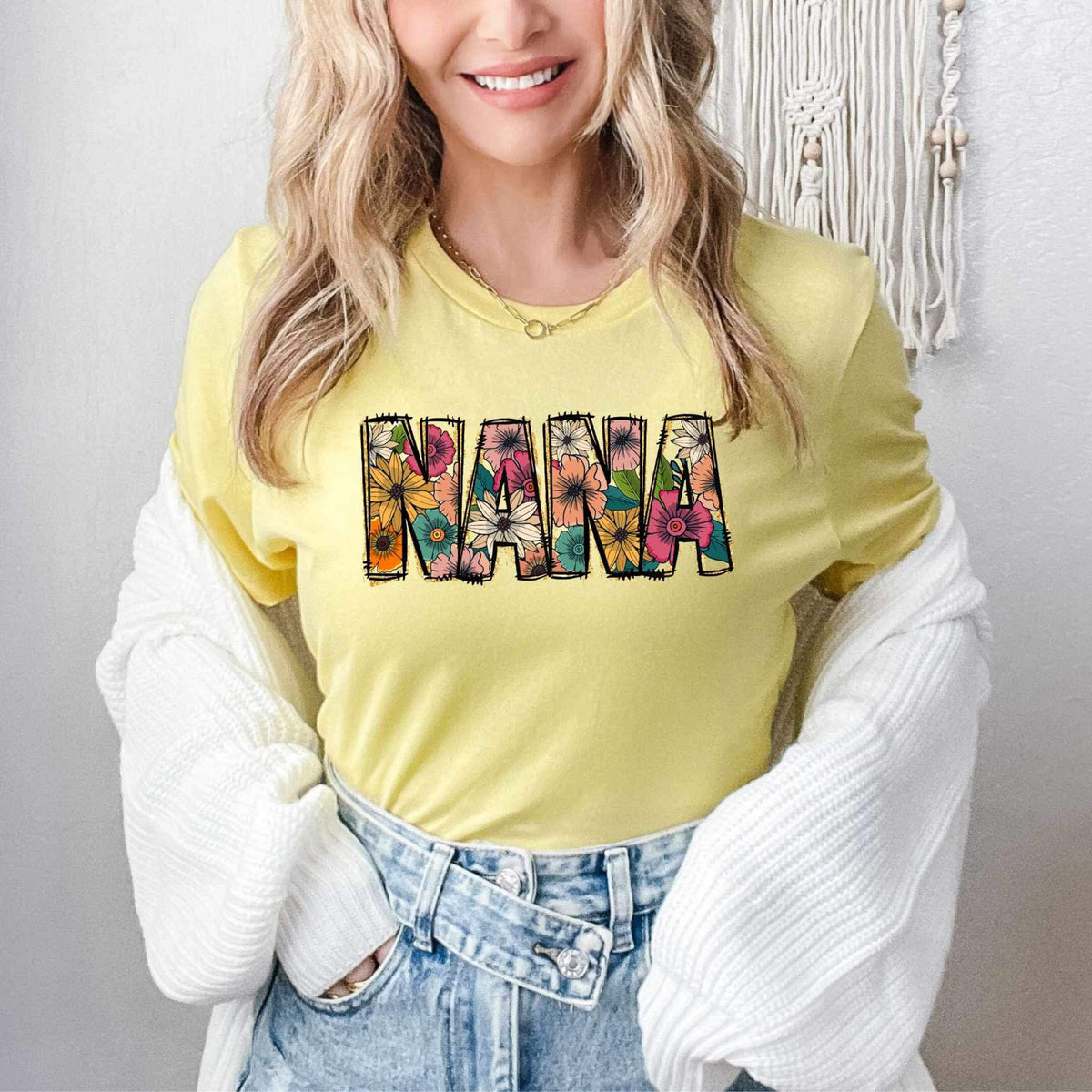 Nana dark florals 27066 DTF transfer