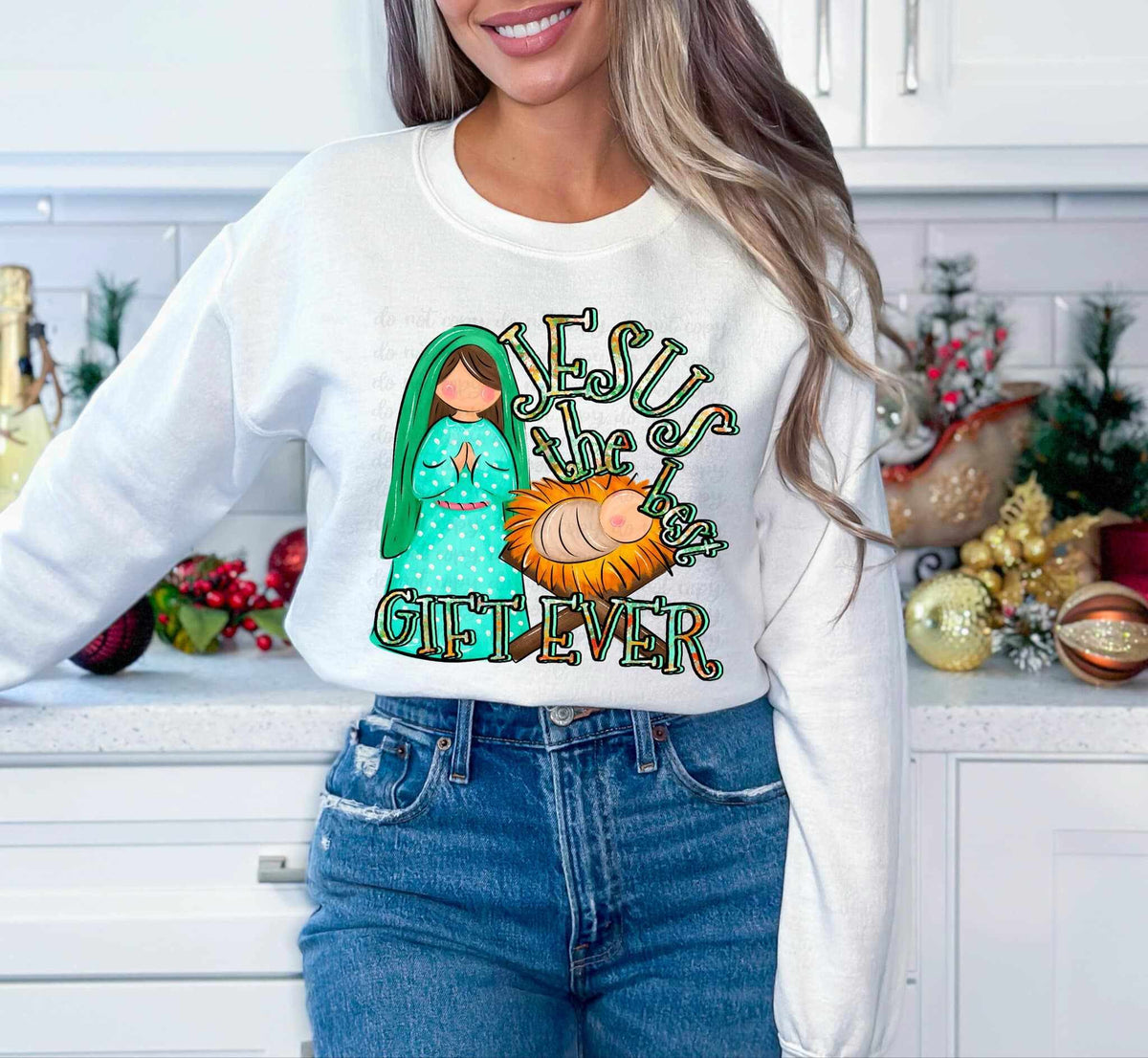 Jesus the best gift ever 58817 DTF transfer