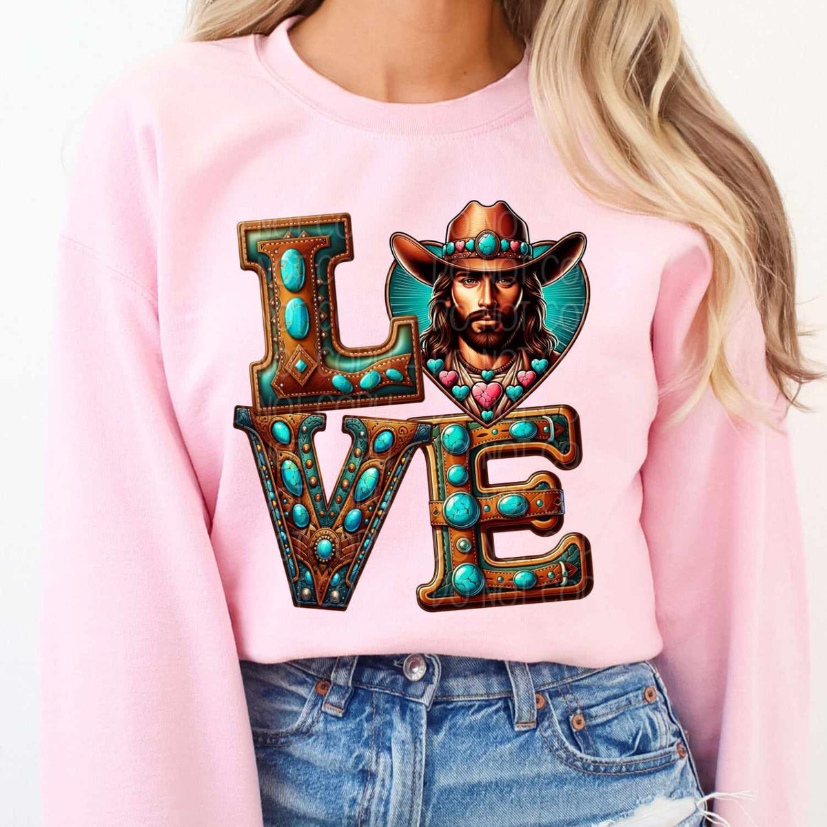 Love Jesus western (DWS) 73771 DTF transfer