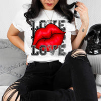 Love stacked with lips 17639 DTF TRANSFER