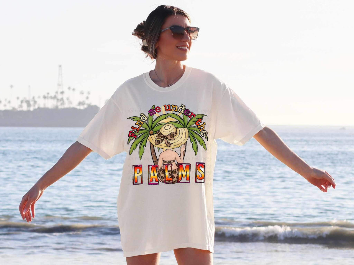 Find me under palms 27192 DTF transfer