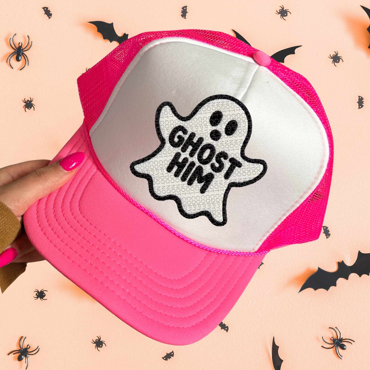 Ghost him hat patch 37270 DTF transfer
