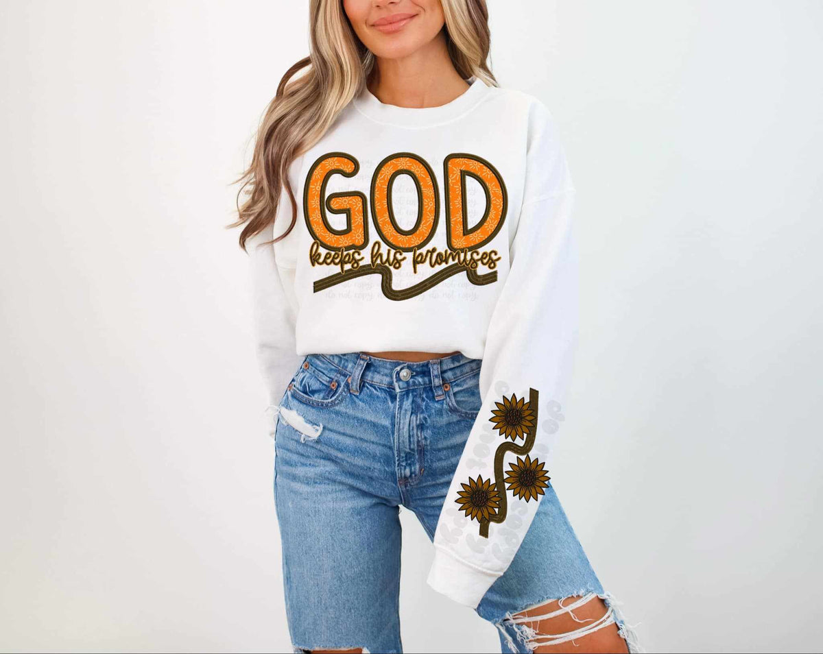 God keeps his promises FRONT ONLY 73706 DTF transfer