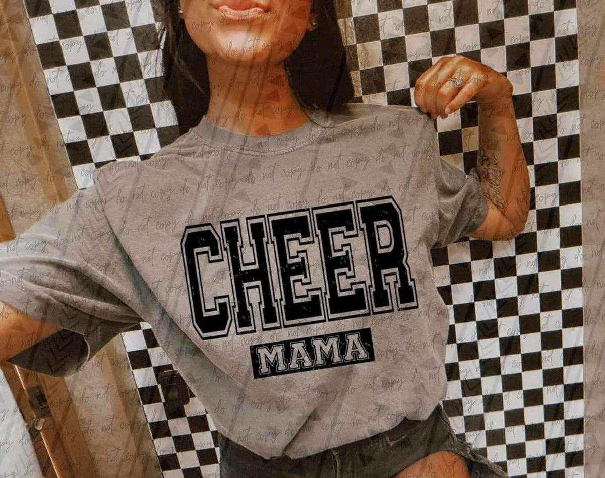 Cheer mama black varsity 27239 DTF transfer