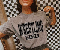 Wrestling mama black varsity 27229 DTF transfer