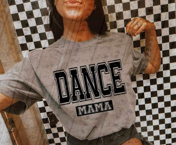 Dance mama black varsity 27228 DTF transfer