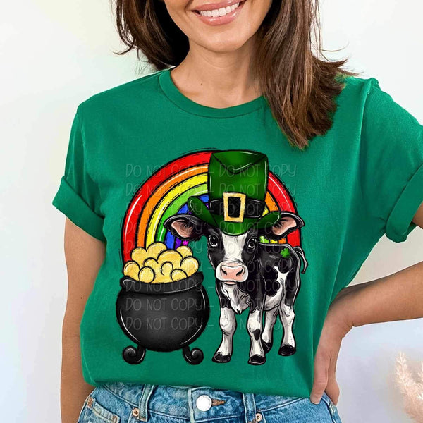 rainbow and cow 17593 DTF TRANSFER