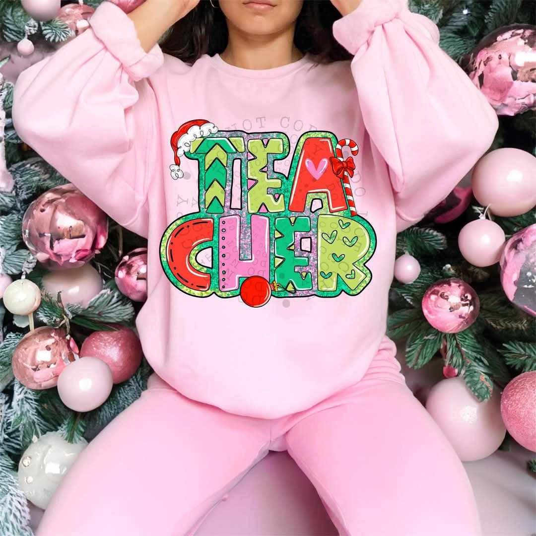 Teacher Christmas patterns (C’s) 73717 DTF transfer