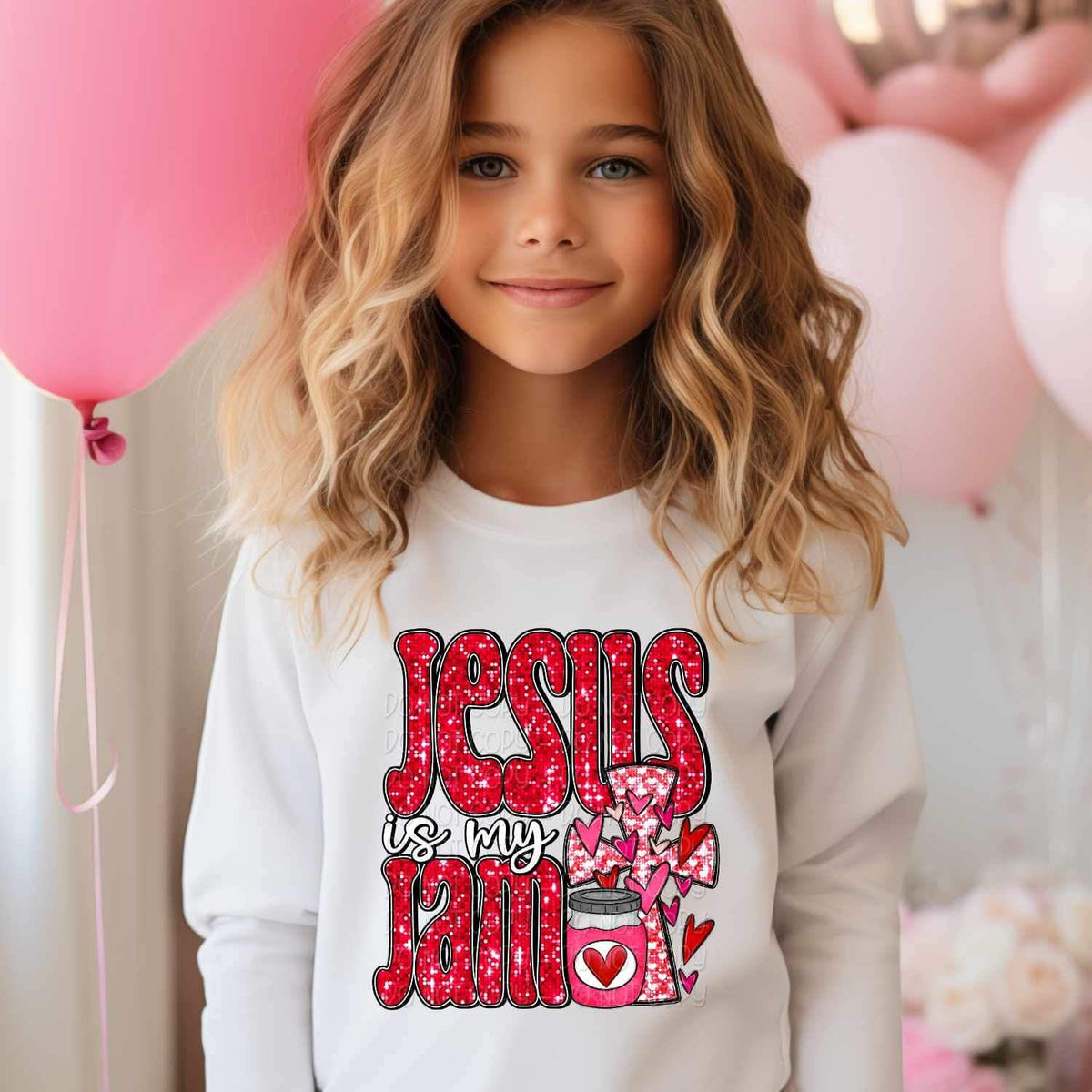 Jesus is my jam jar and cross 17591 DTF TRANSFER