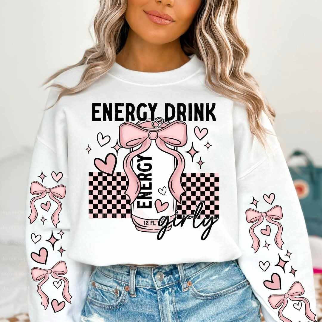 Energy drink girly FRONT ONLY (CSC) 73741 DTF transfer