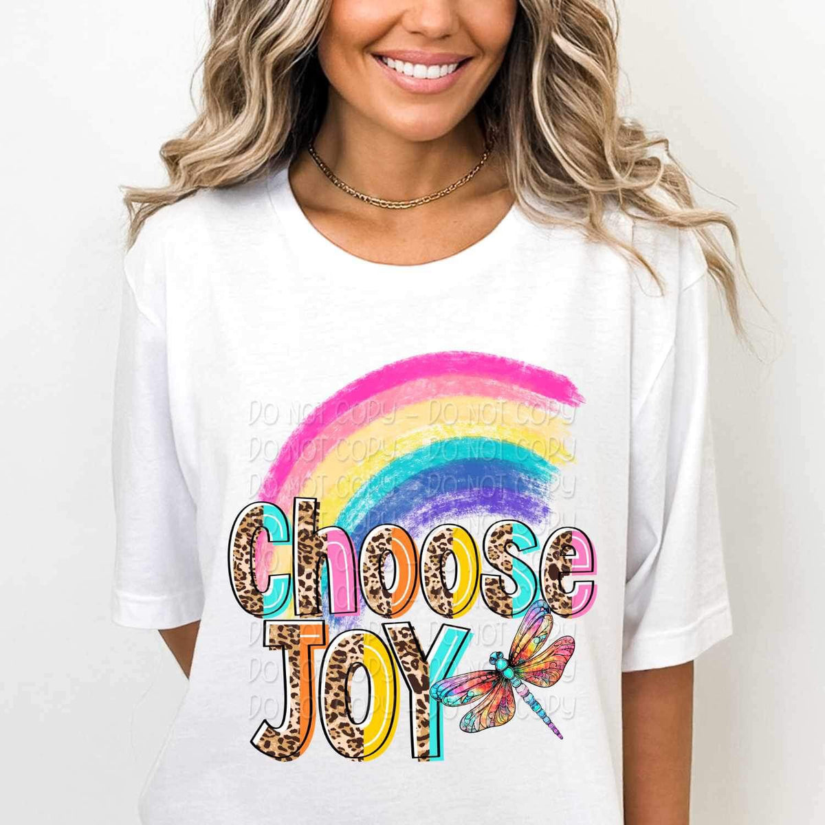 Choose joy rainbow 17590 DTF TRANSFER