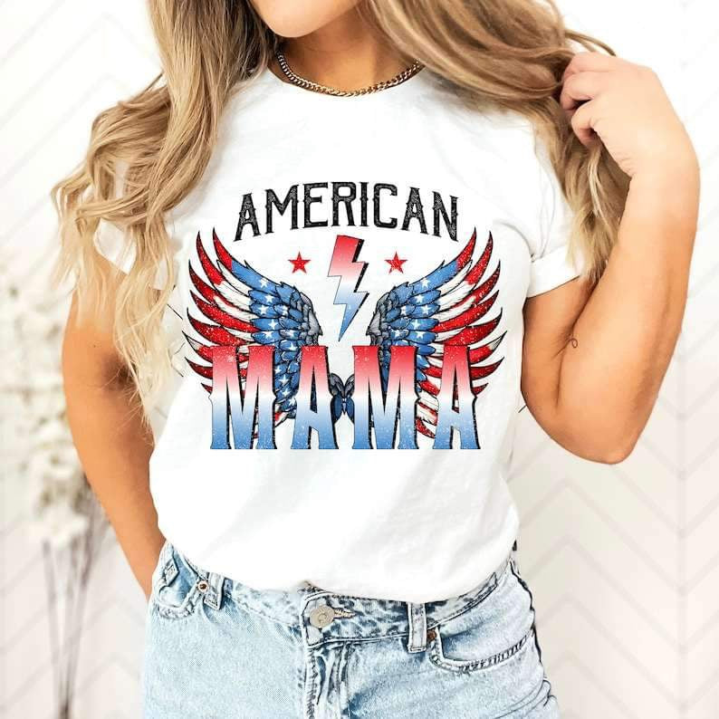 American mama wings LIGHTNING BOLT 27274 DTF transfer
