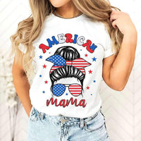 American mama mom bun 27278 DTF transfer