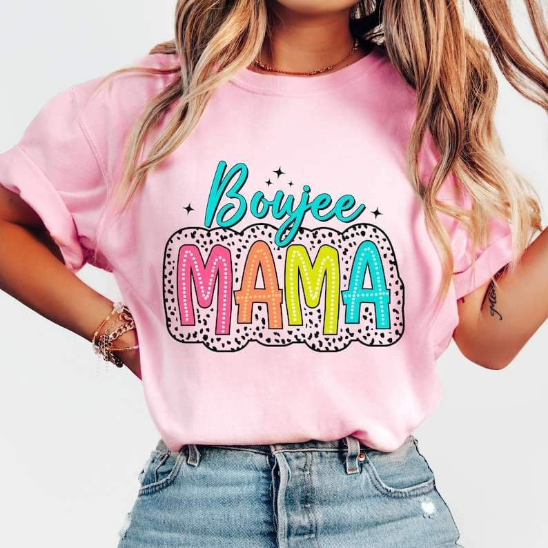 Boujee mama colorful 27254 DTF transfer