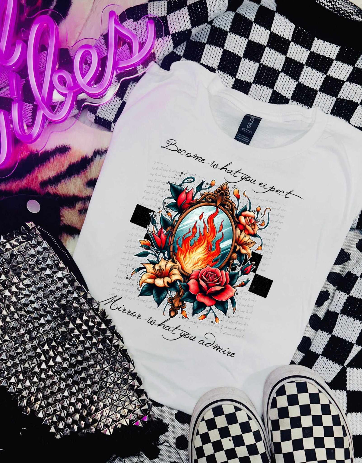 Become what you expect mirror what you admire (CSTAGE) 37300 DTF transfer