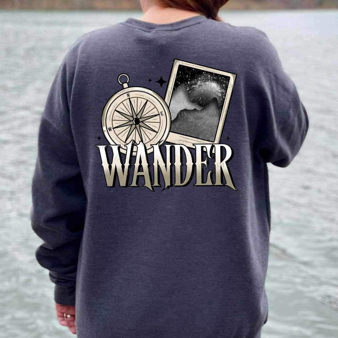 Wander compass and picture CSC 17702 DTF TRANSFER
