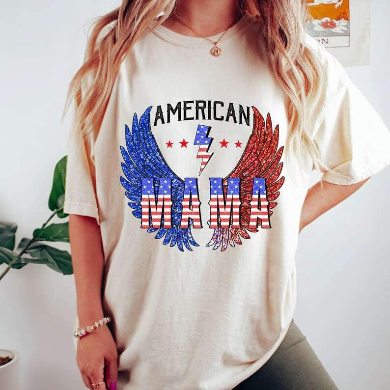 American mama wings 27273 DTF transfer